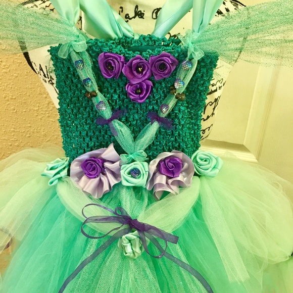 LITTLE MERMAID couture tutu dress/costume - Picture 6 of 7